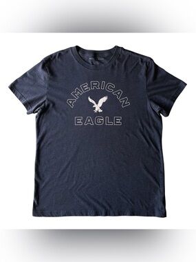 American Eagle Men’s Graphic Tee Medium Charcoal Modern Utility